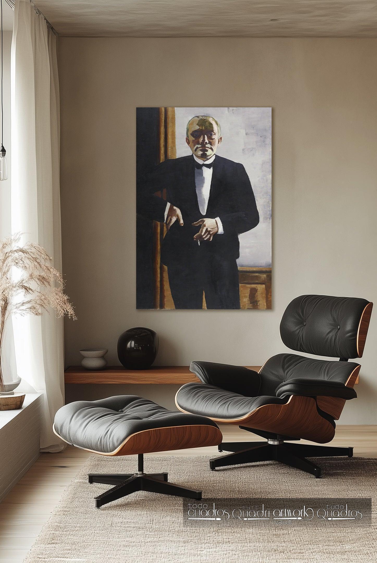 Auto-retrato com smoking, Max Beckmann