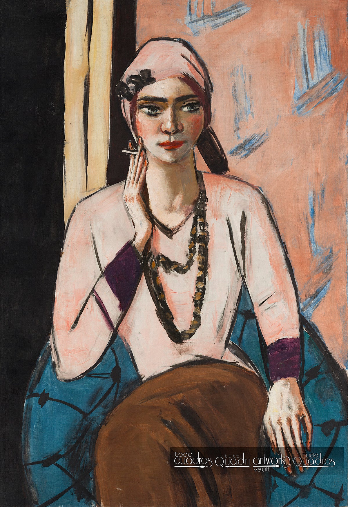 Quappi com camisola rosa, Max Beckmann