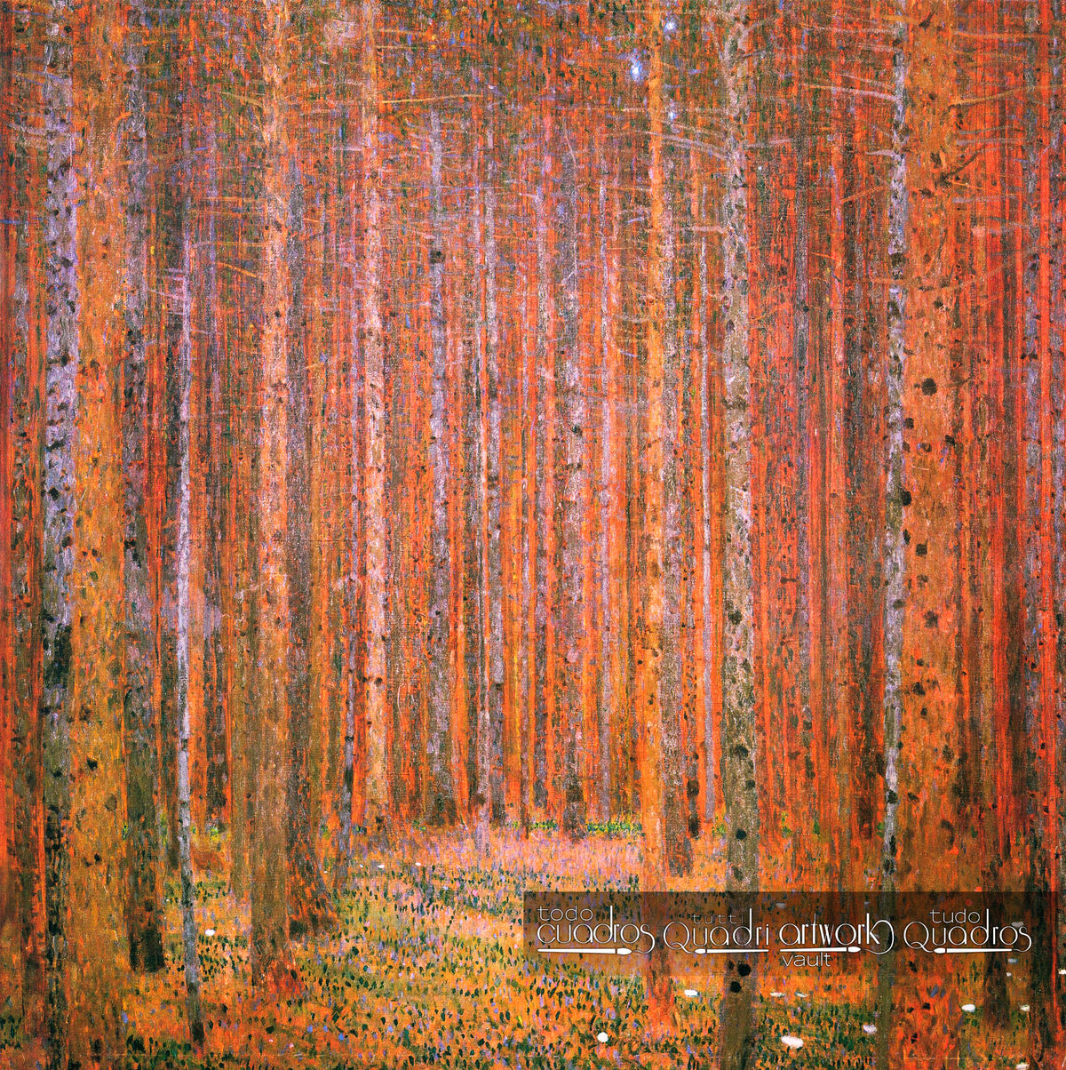 O bosque de bétulas, Klimt