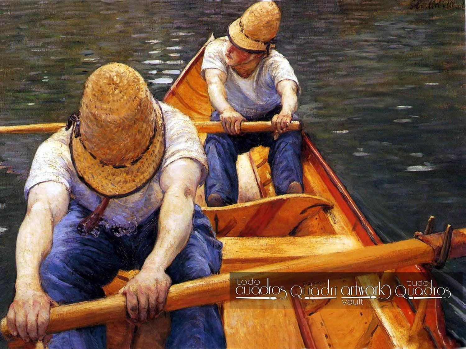 Remadores no Yerres, Caillebotte