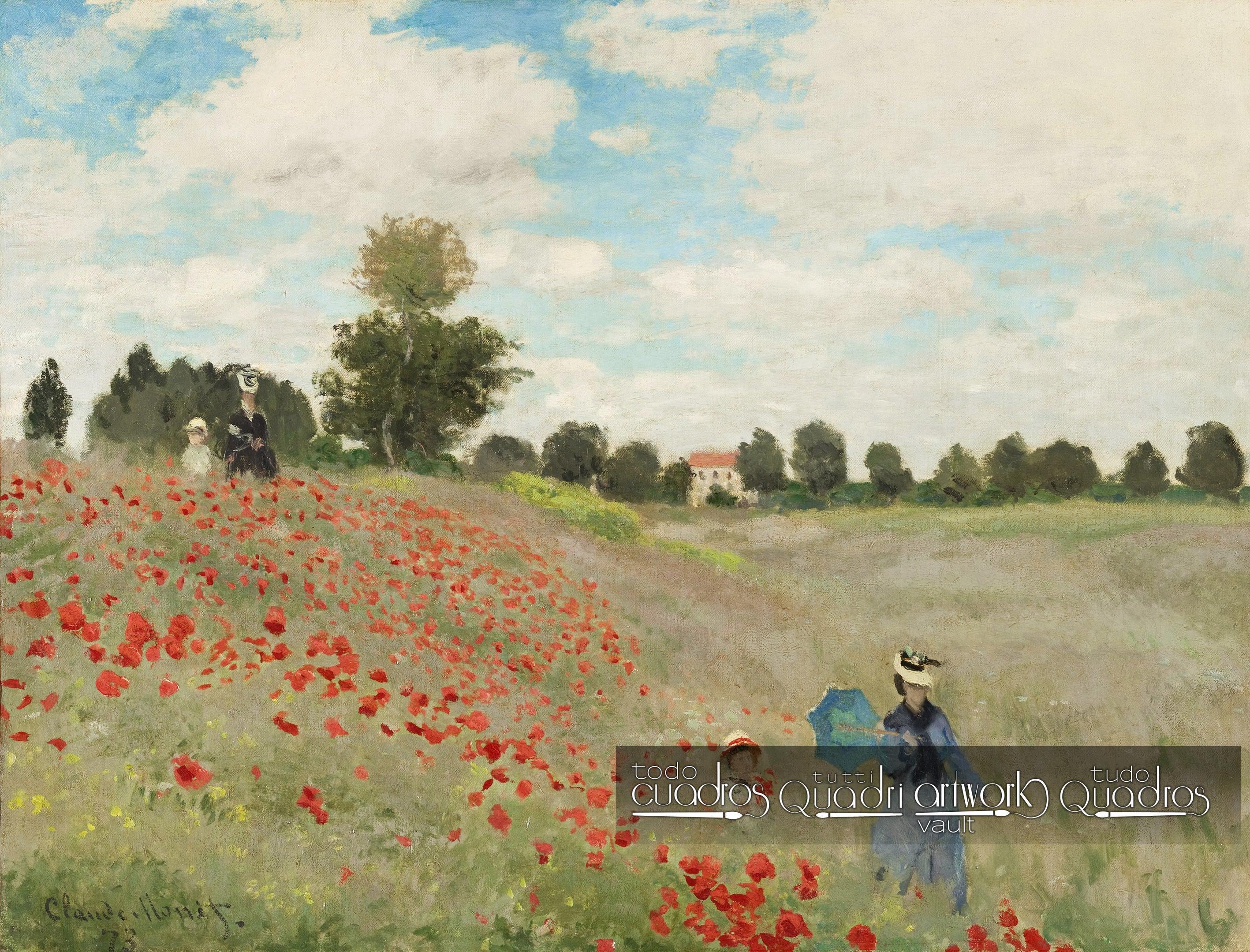Campo de papoulas, Monet