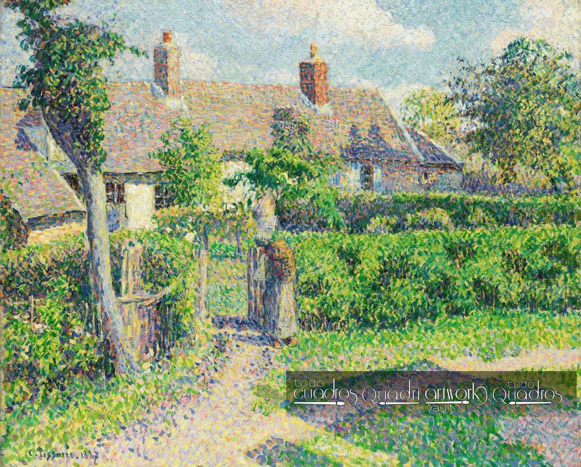 Casas de Camponeses, Éragny. Pissarro