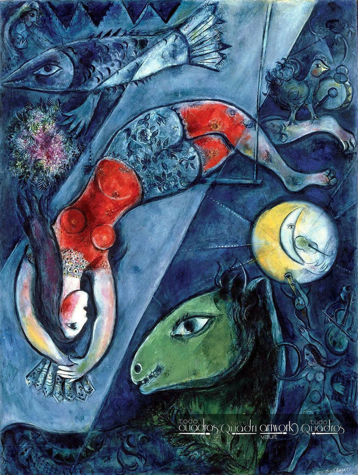 O circo azul, Chagall
