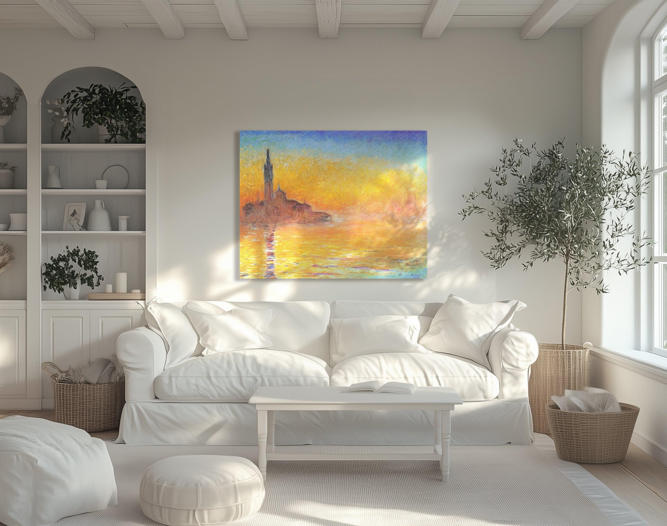 Crepúsculo em Veneza, Monet
