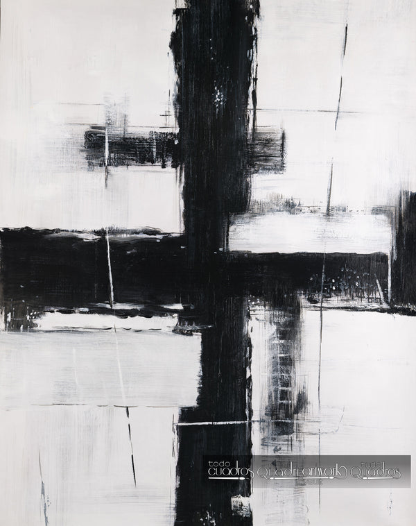 Interseção em preto e branco