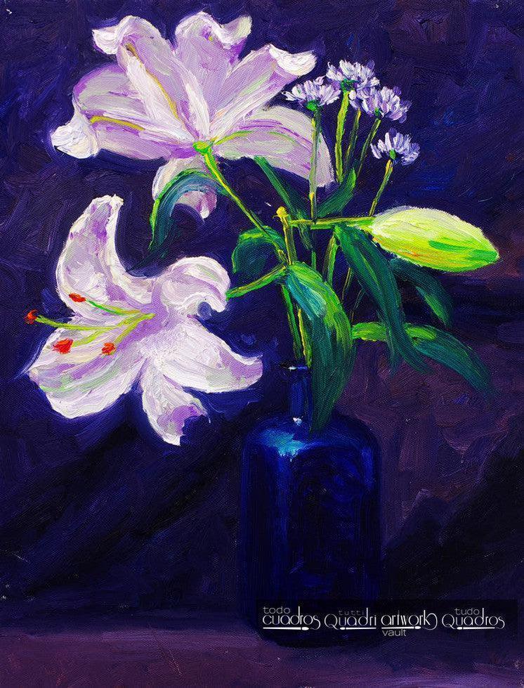 Lírios, Óleo Floral
