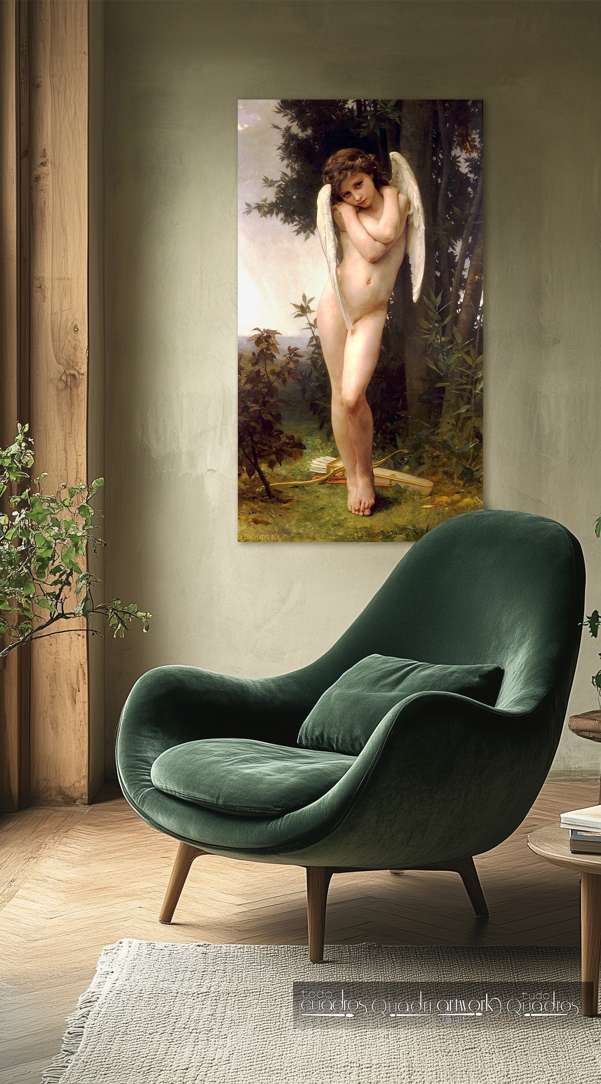 Cupido molhado, Bouguereau