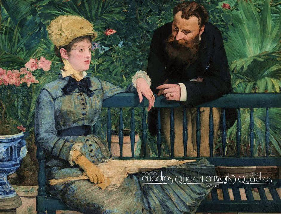 Na estufa, Manet