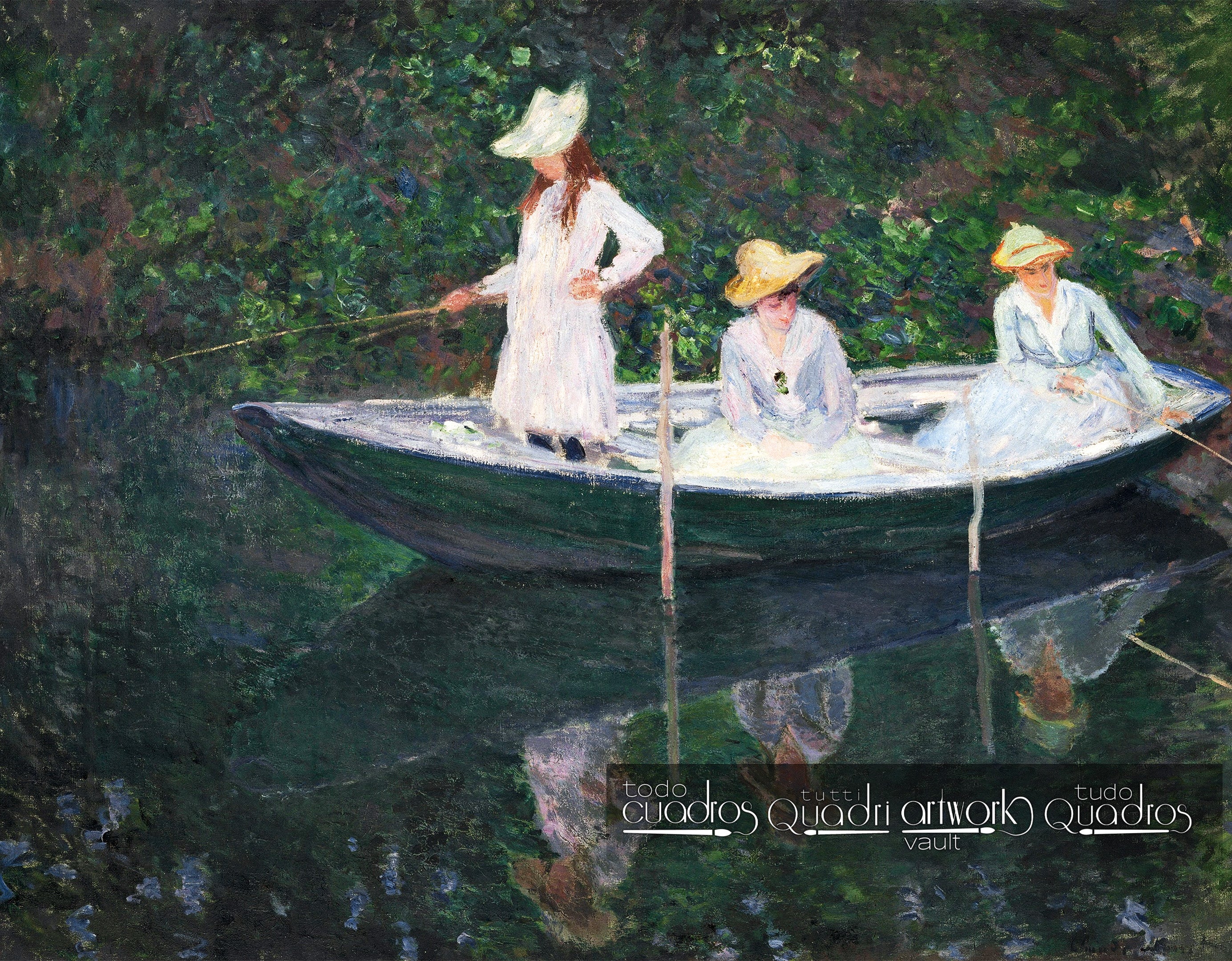 Em Norueguês. A barca em Giverny, Monet