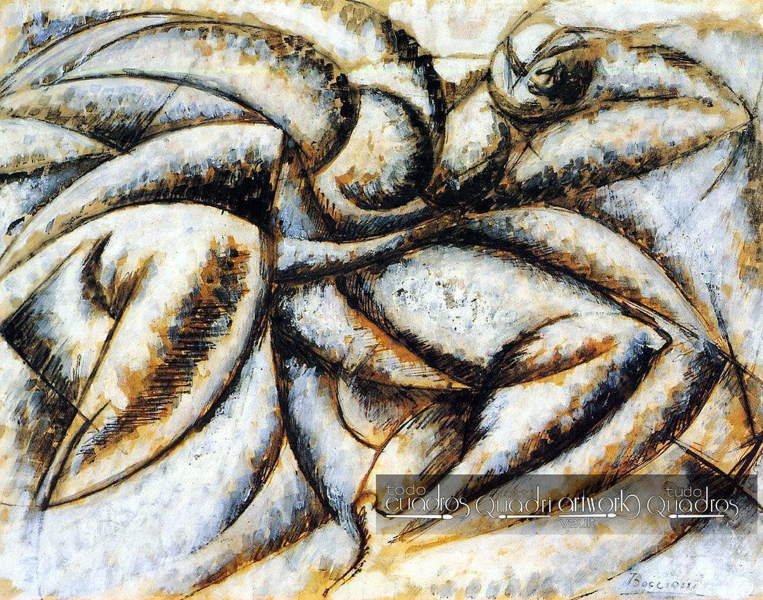 Dinamismo de um corpo humano, Boccioni