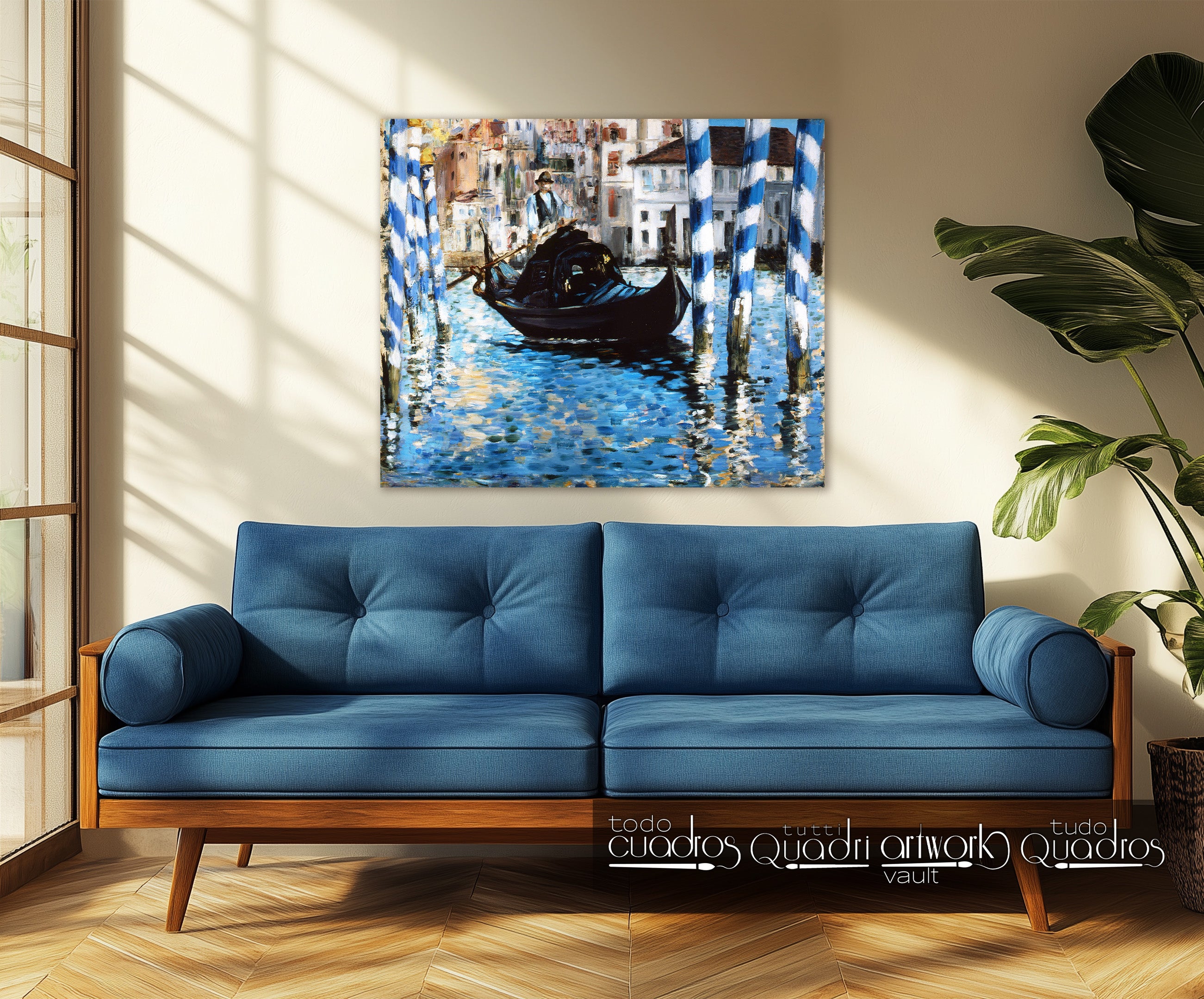 O Grande Canal de Veneza (Veneza Azul), Manet