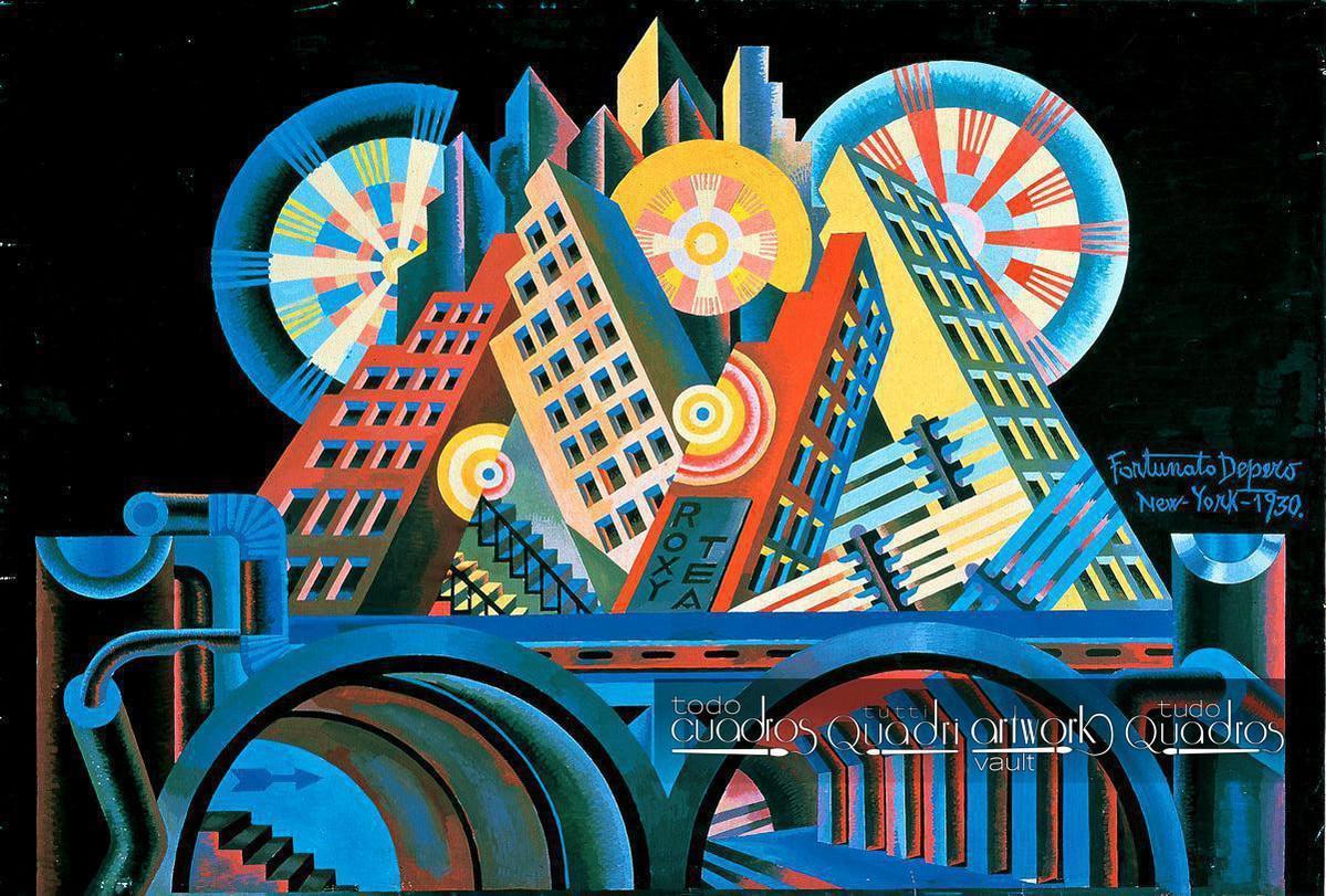 Arranha-céus e Túnel, Depero