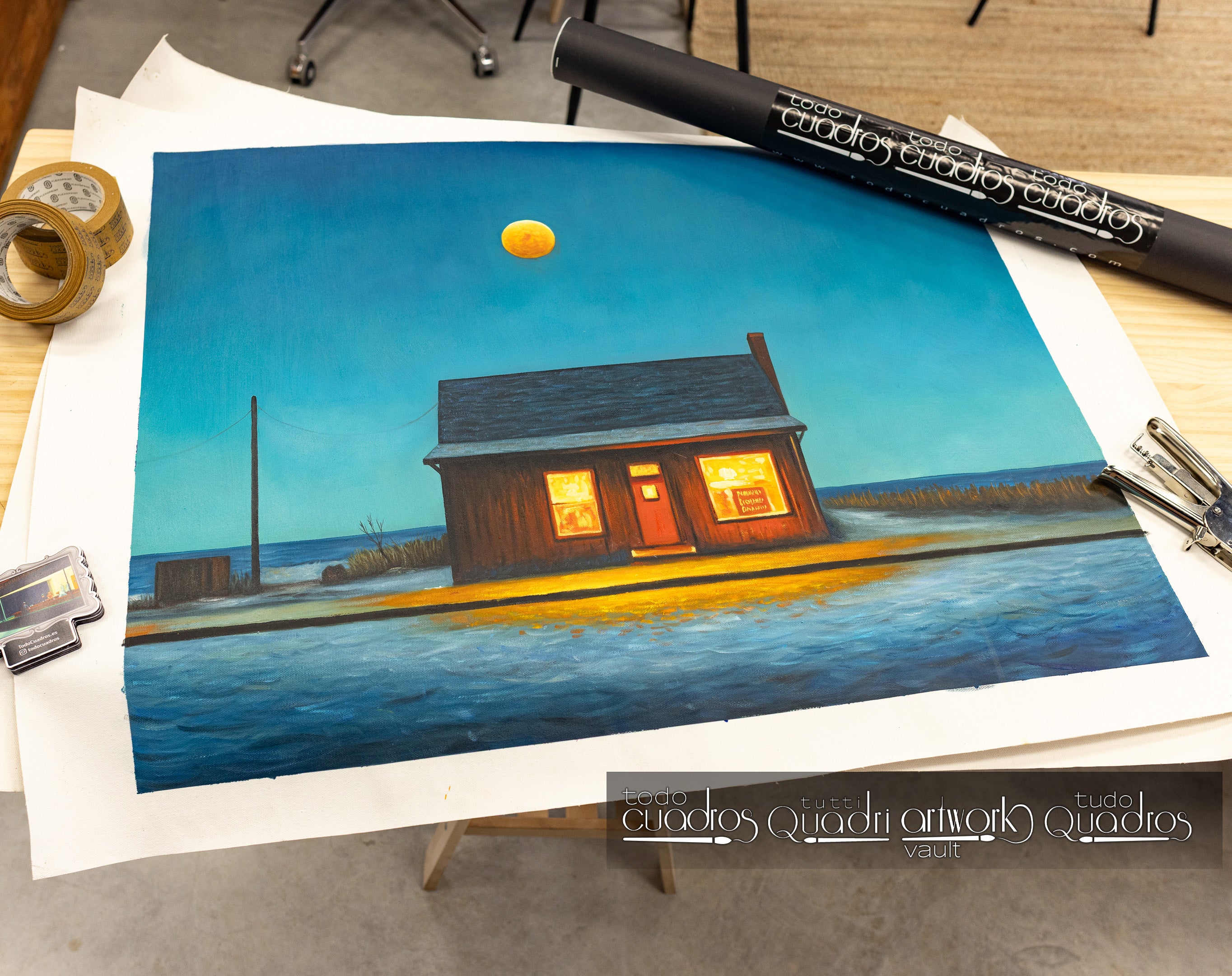 Turno da noite, estilo Hopper