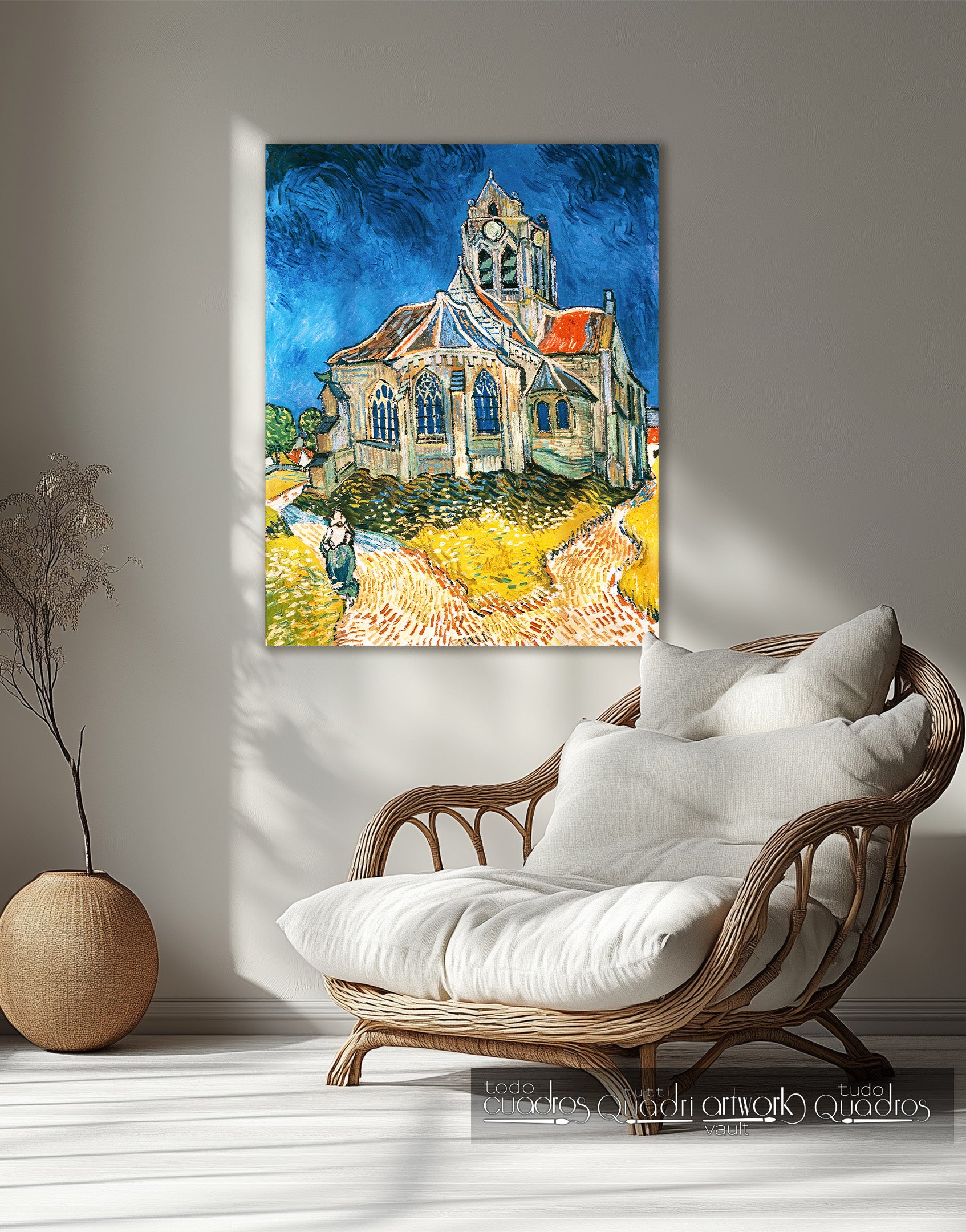 A igreja de Auvers, Van Gogh