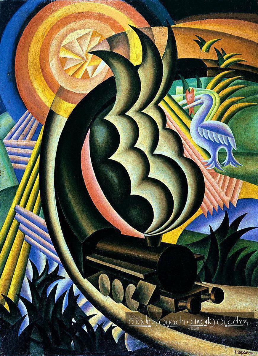 Quadros de Fortunato Depero, obras e museu do pintor futurista.