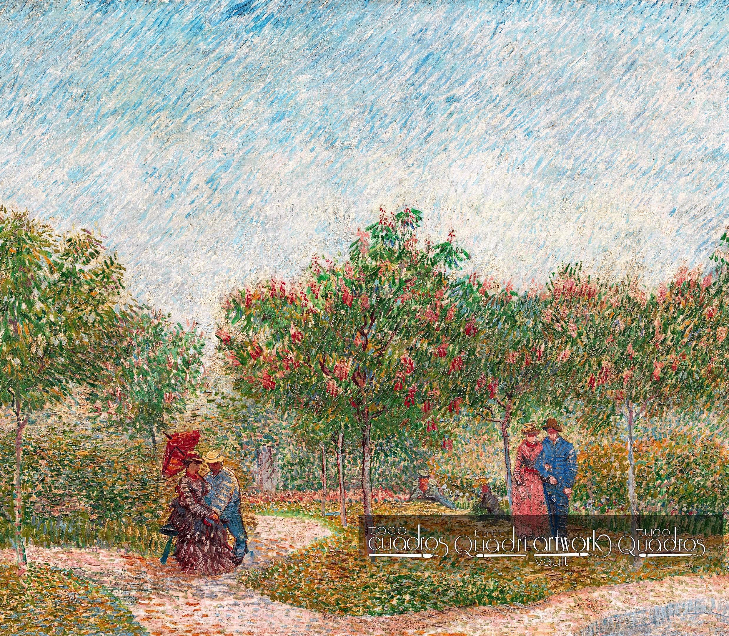 Jardim com casais namorando, Van Gogh