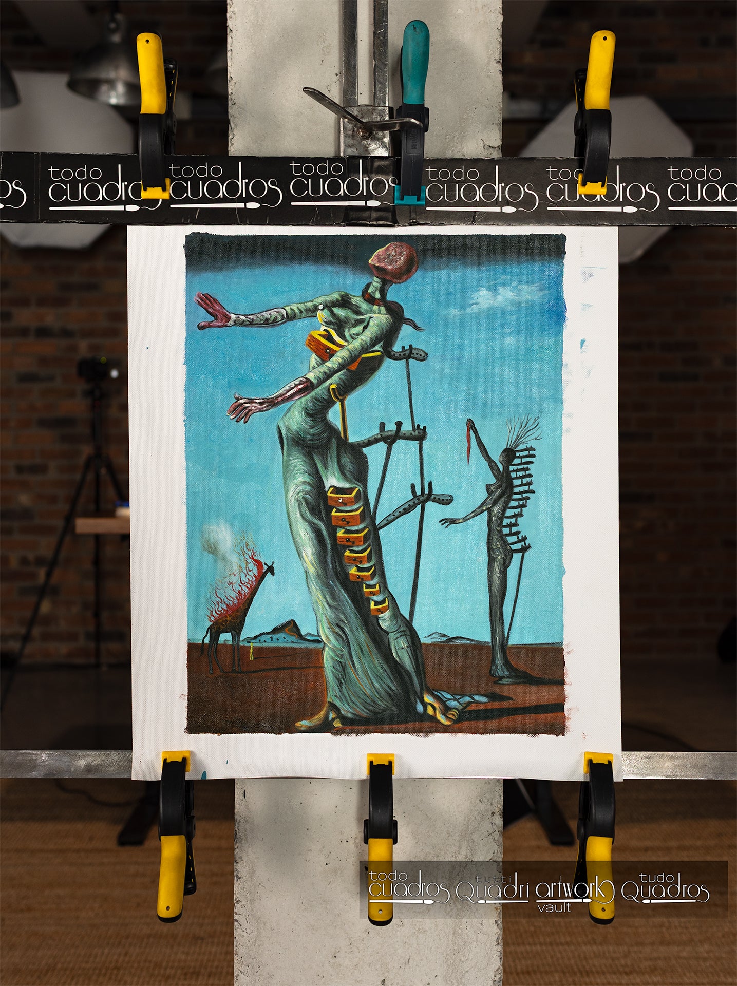 Girafa em chamas, Dalí