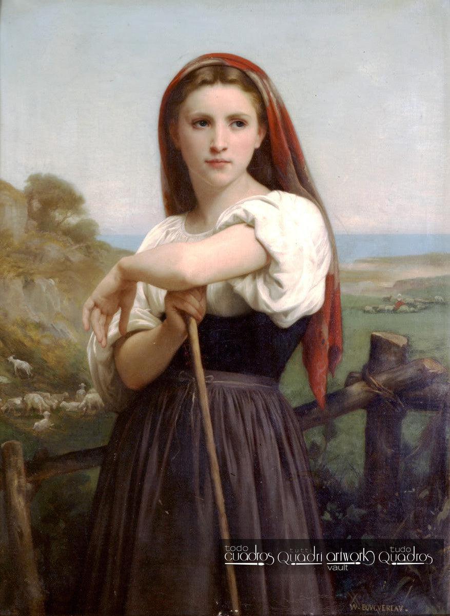 Jovem pastora, Bouguereau