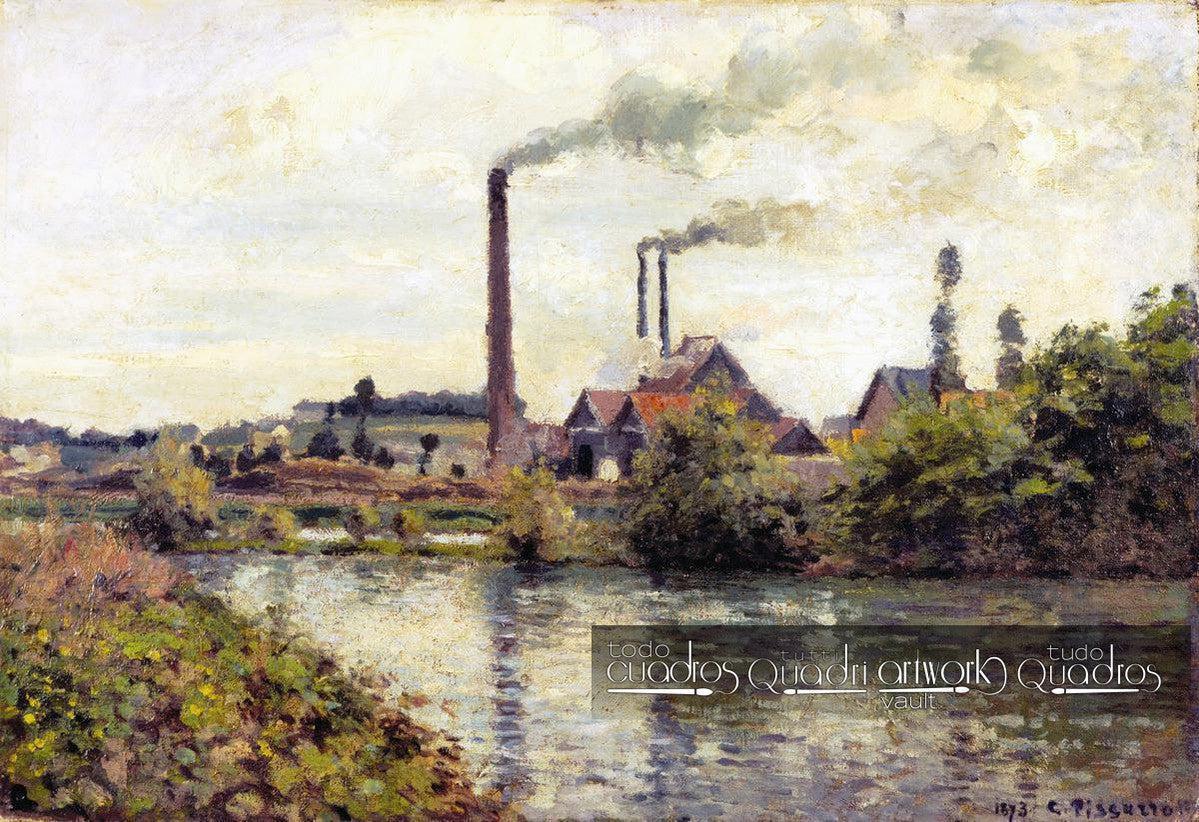 A Fábrica em Pontoise, Pissarro
