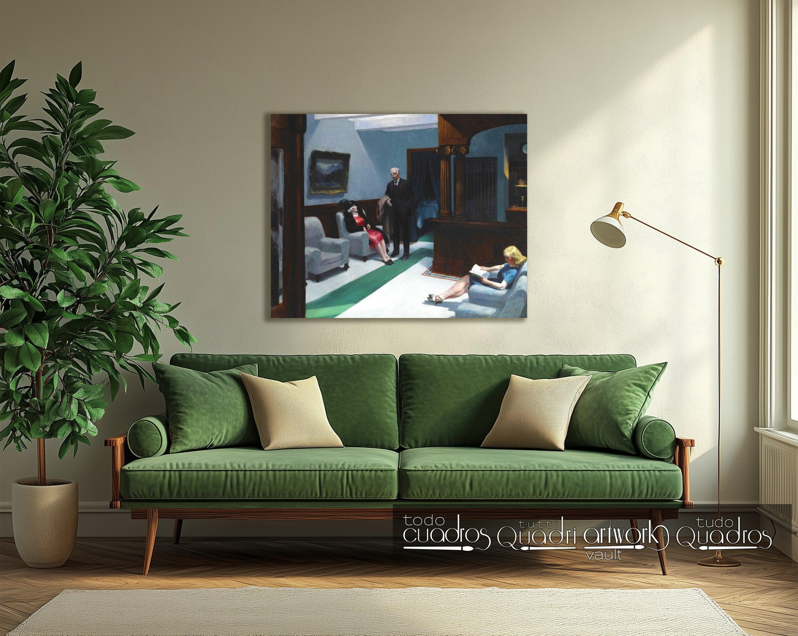 Lobby do hotel, Hopper