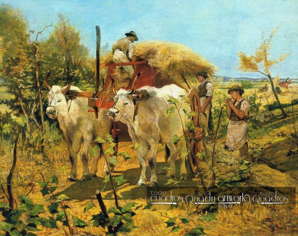 Recolha de feno em Maremma, <span class="nobr">Giovanni Fattori</span>