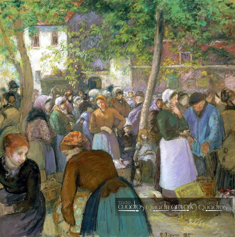 Mercado de Aves em Gisors, Pissarro