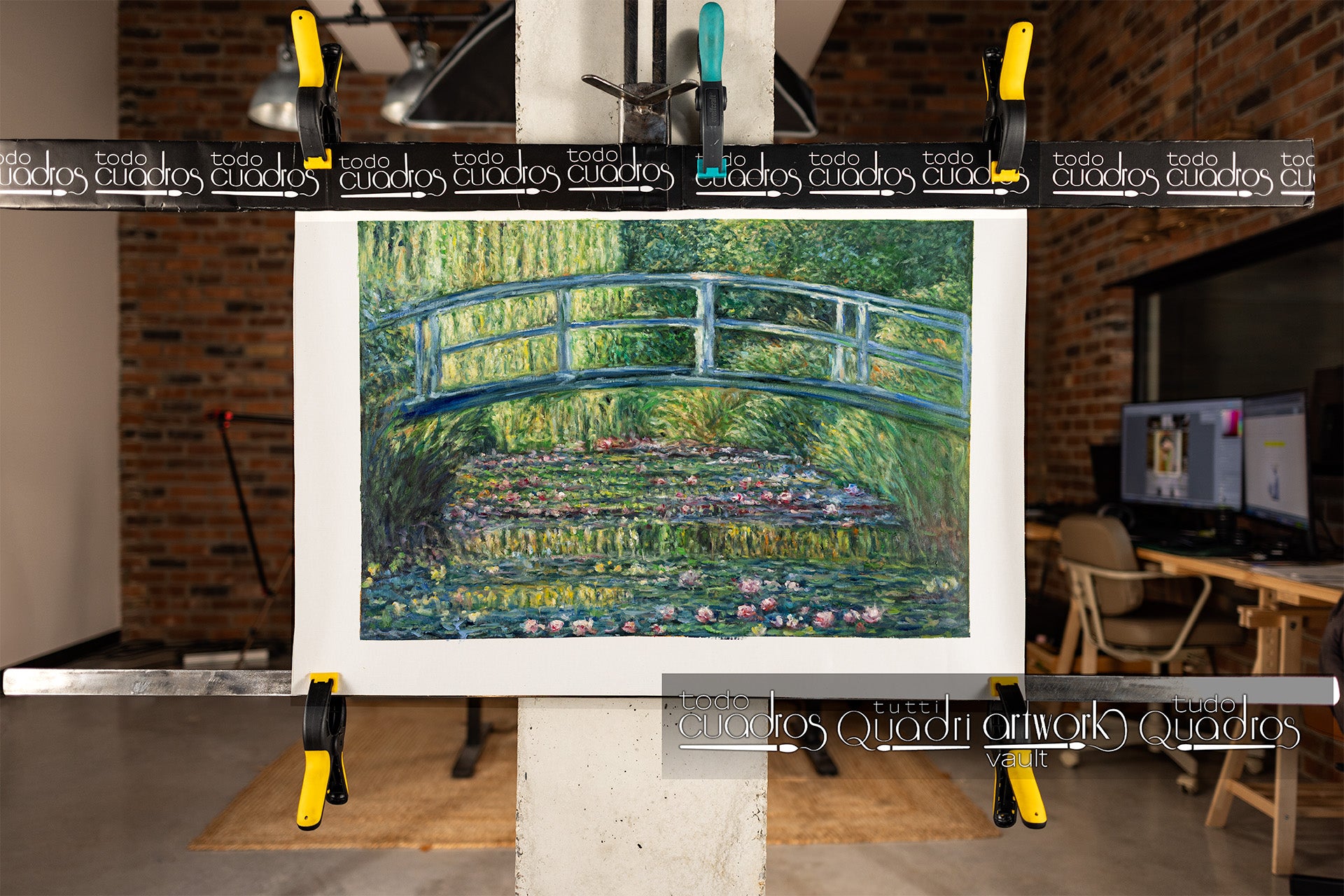 O lago com nenúfares, harmonia verde, Monet