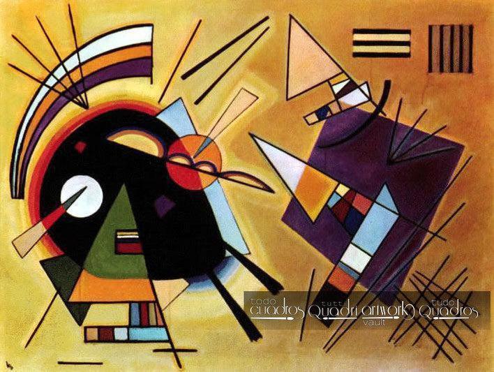 Negro e violeta, Kandinsky