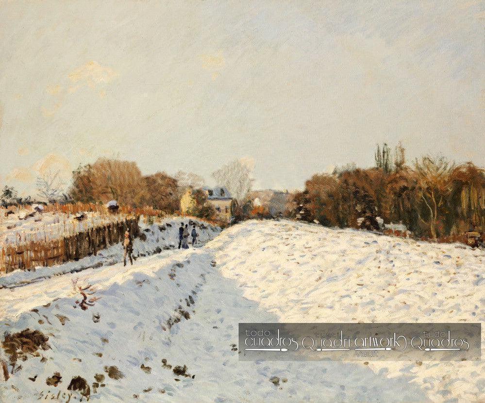 Efeito da neve em Argenteuil, Sisley