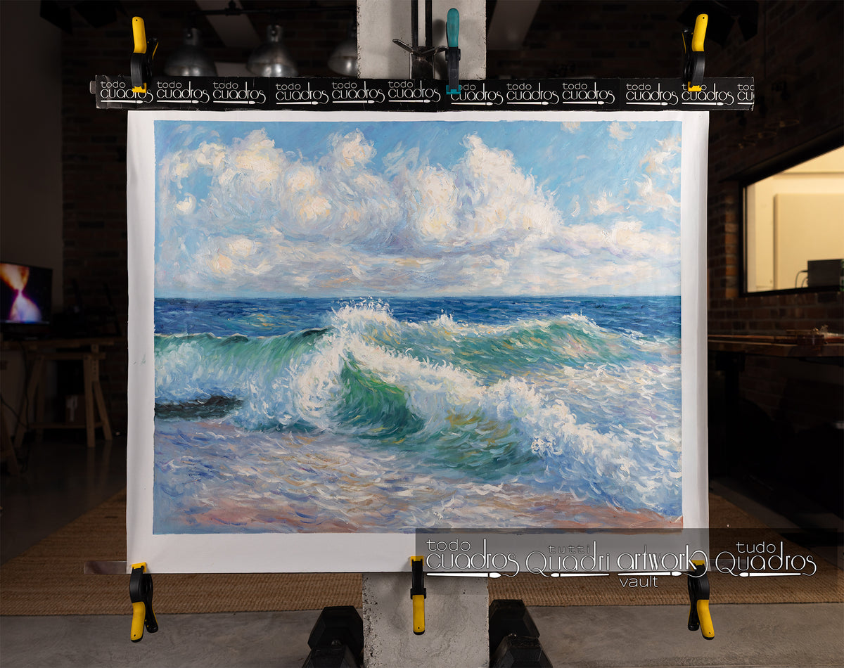 A dança das ondas, estilo Monet