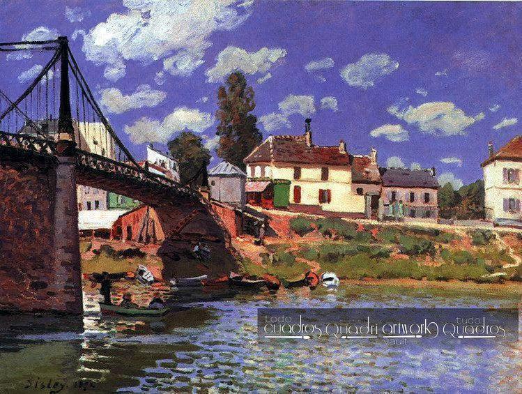 A ponte em Villeneuve-la-Garenne, Sisley