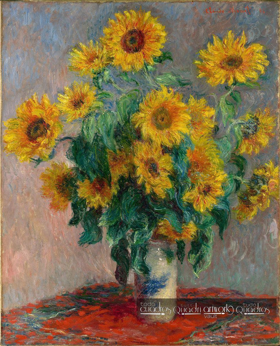 Buquê de girassóis, Monet