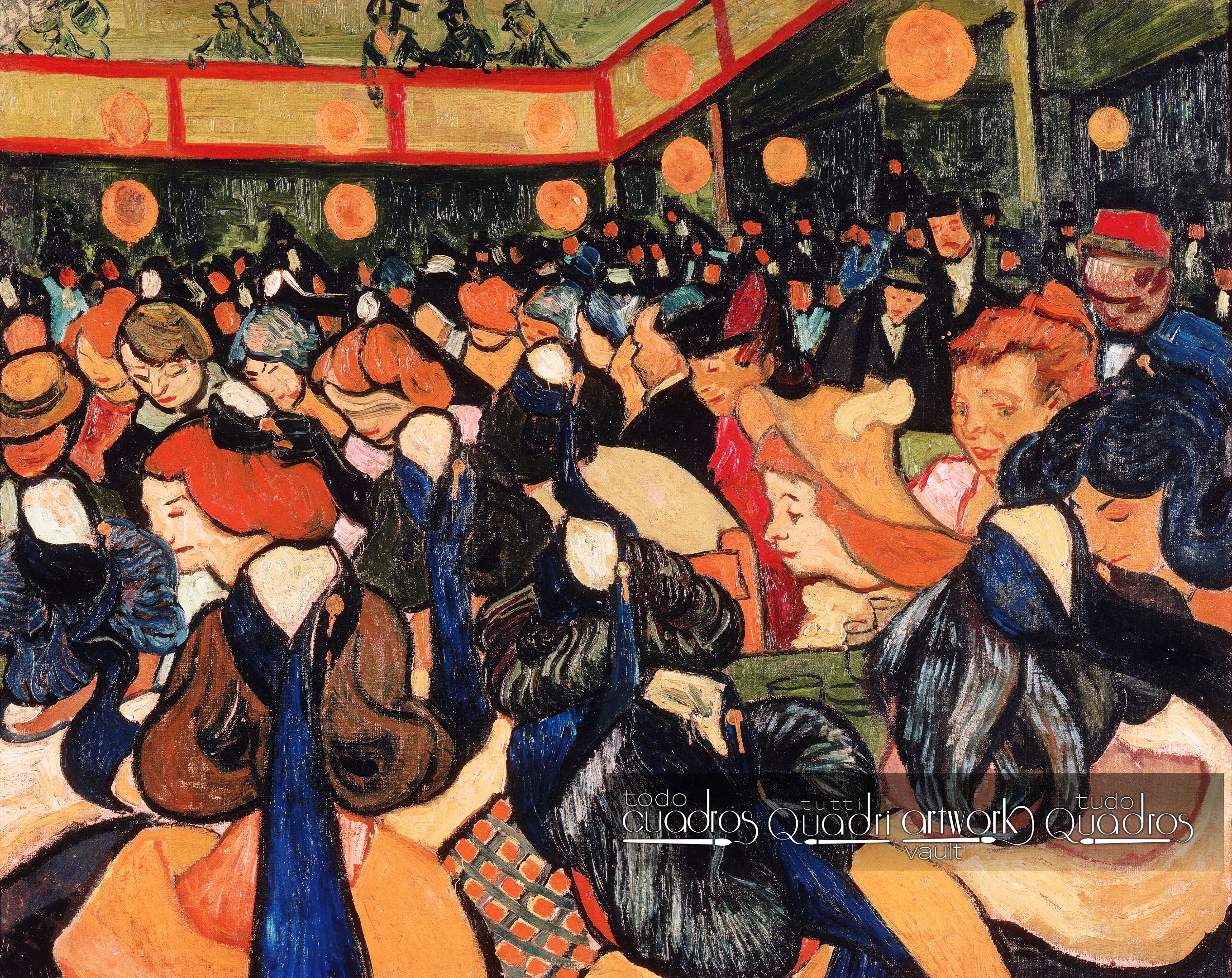 O salão de baile em Arles, Van Gogh
