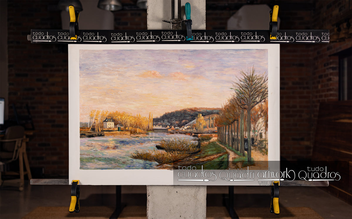 O Sena em Bougival, Pissarro