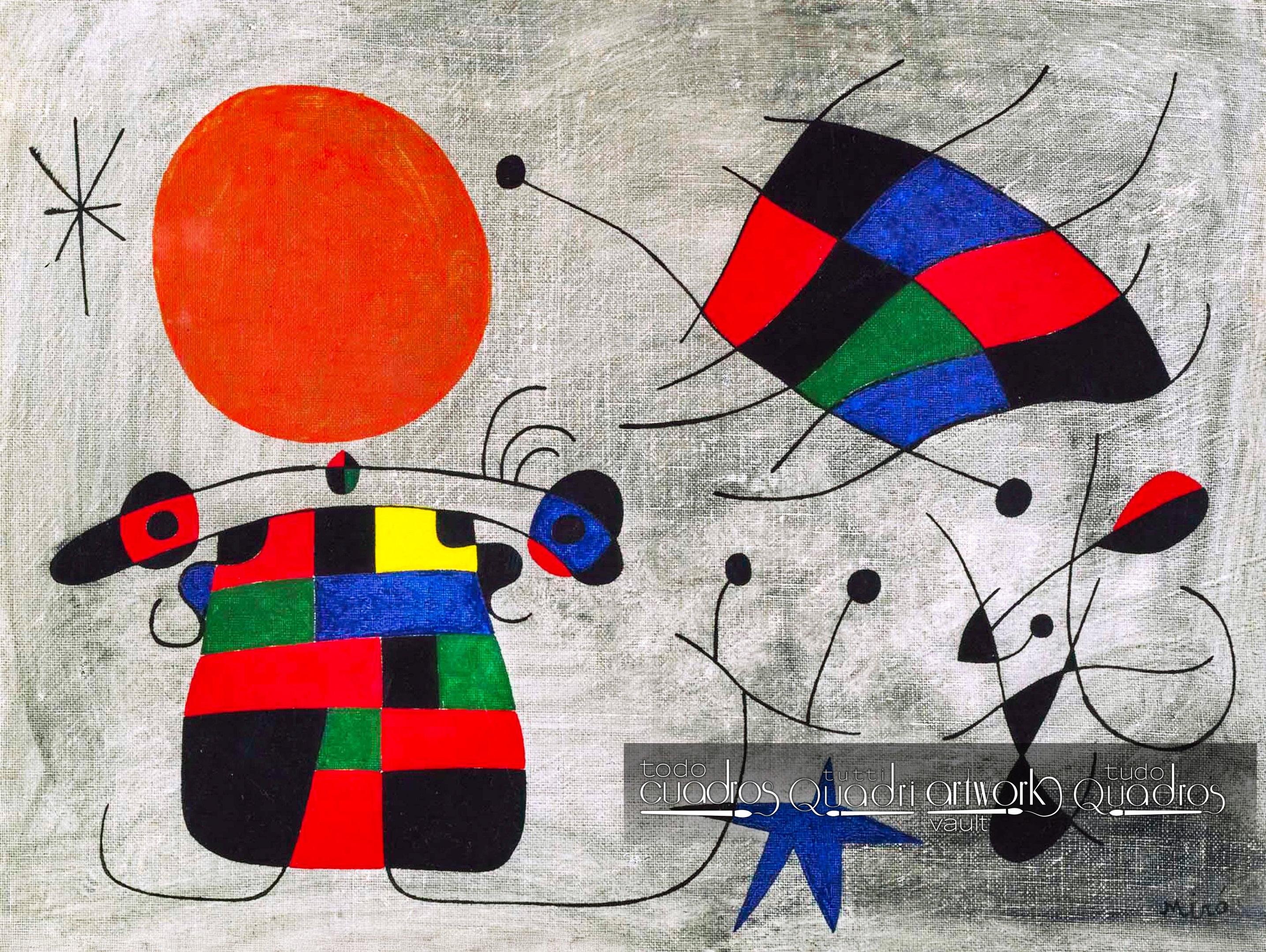 O sorriso das asas flamejantes, Miró