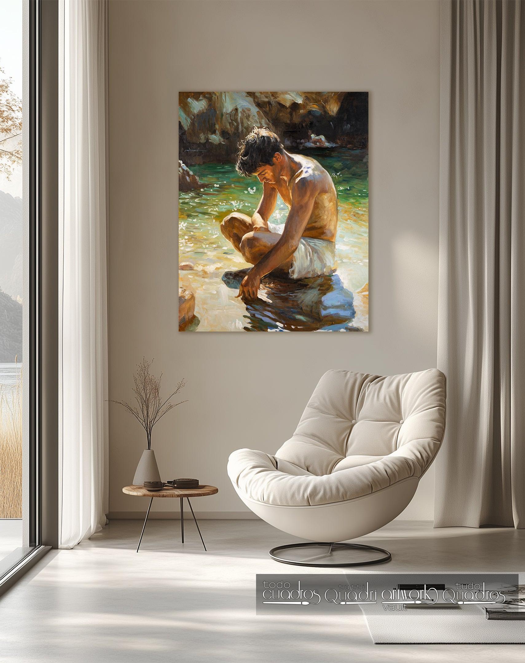 Sob o sol da enseada, estilo Sorolla