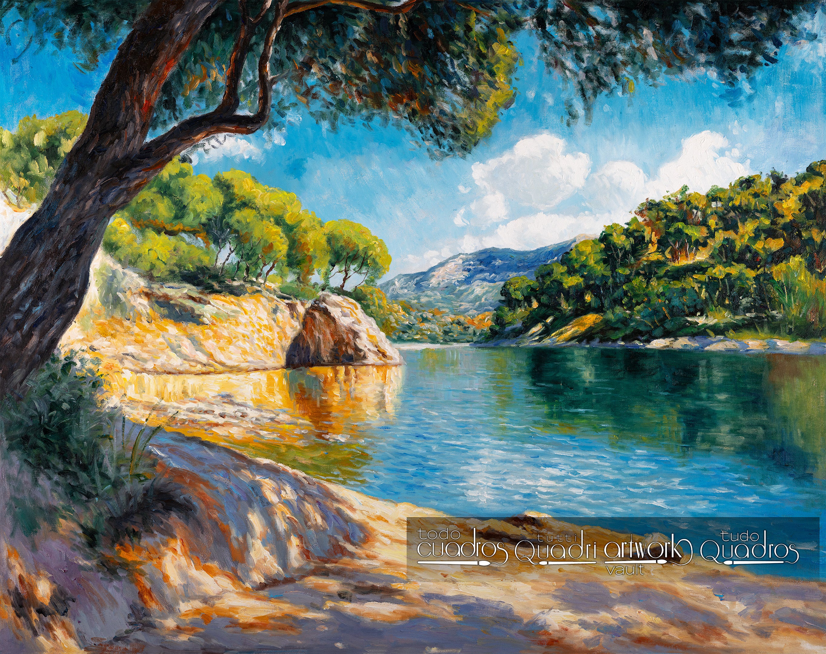 Luz e calma à beira do rio, estilo Sorolla