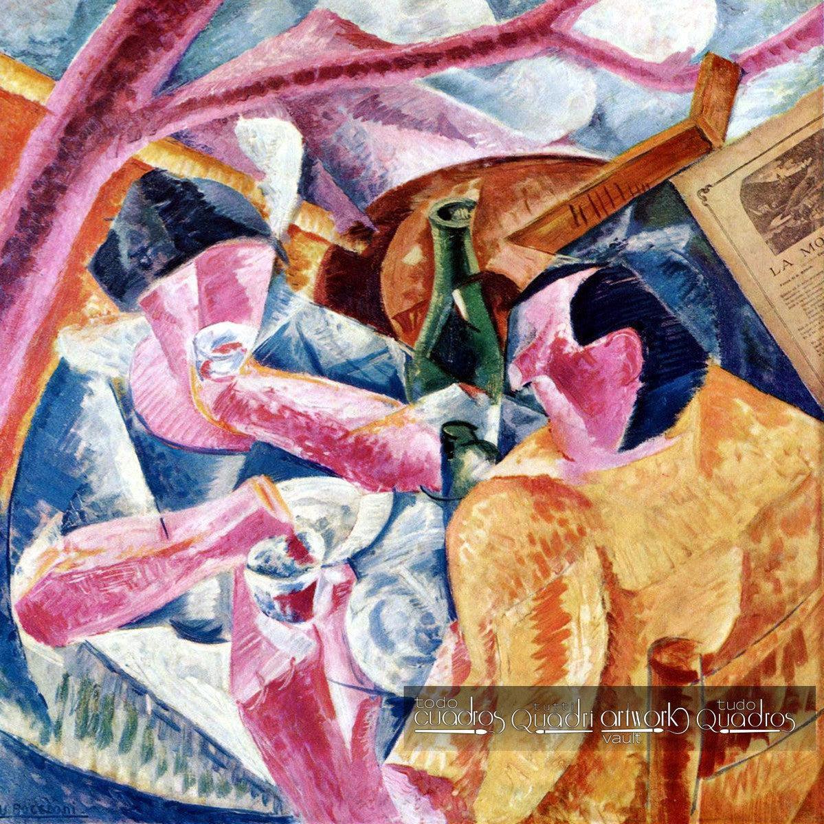 Sob a Pérgola em Nápoles, Boccioni