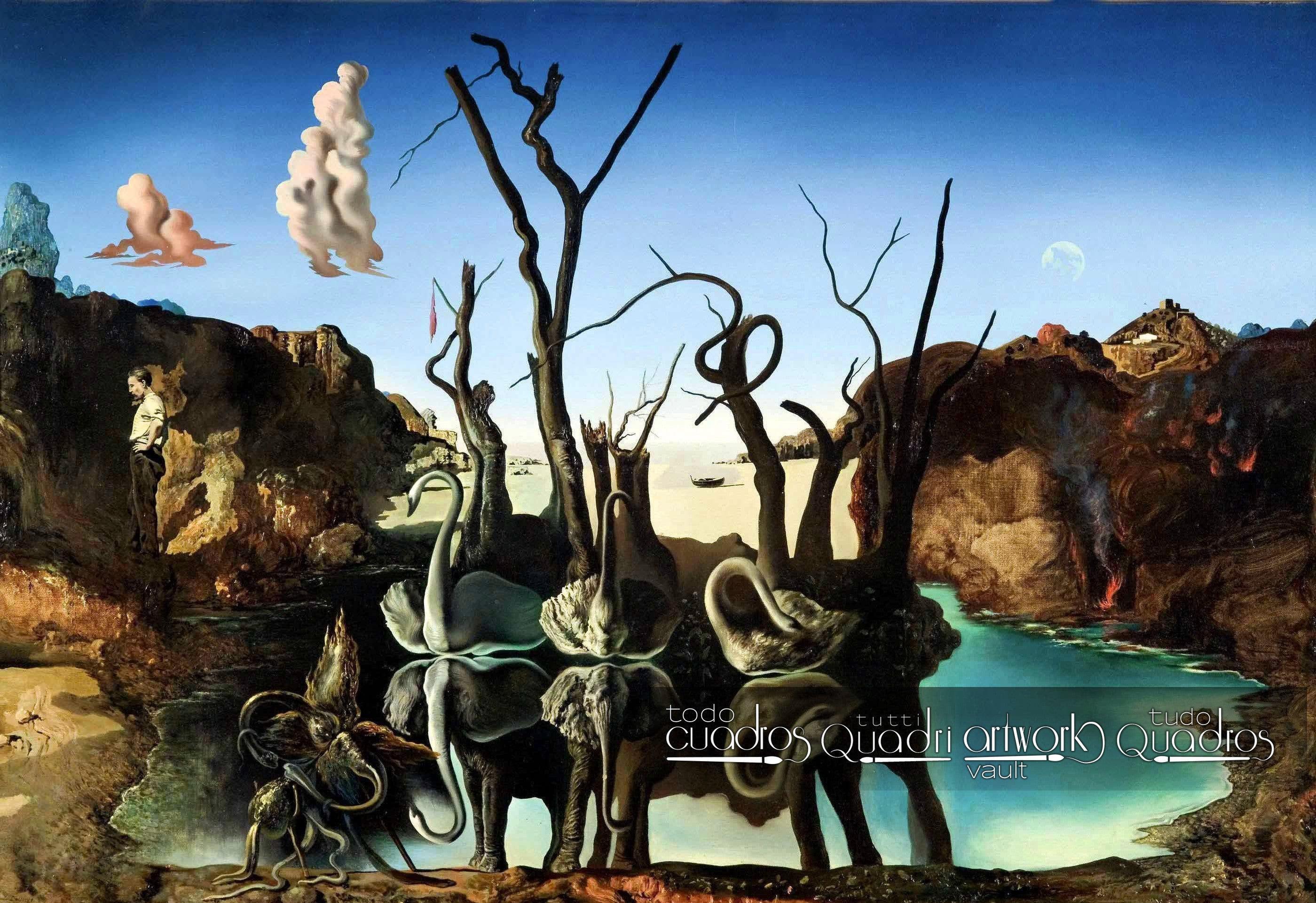 Cisnes refletindo elefantes, Dalí