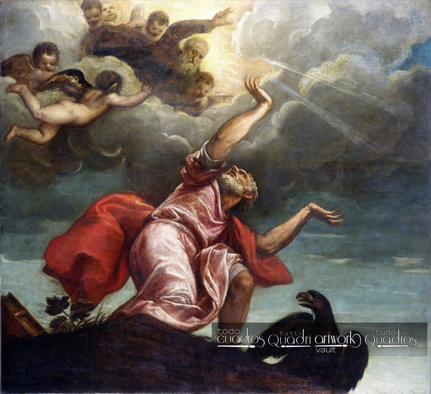 São João Evangelista em Patmos, Ticiano