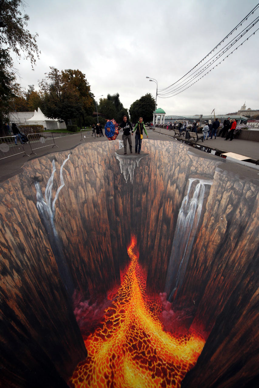 Tributo aos elementos, pintura 3D.