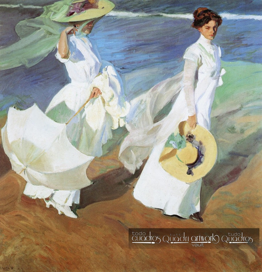 Passeio à beira-mar, J. Sorolla