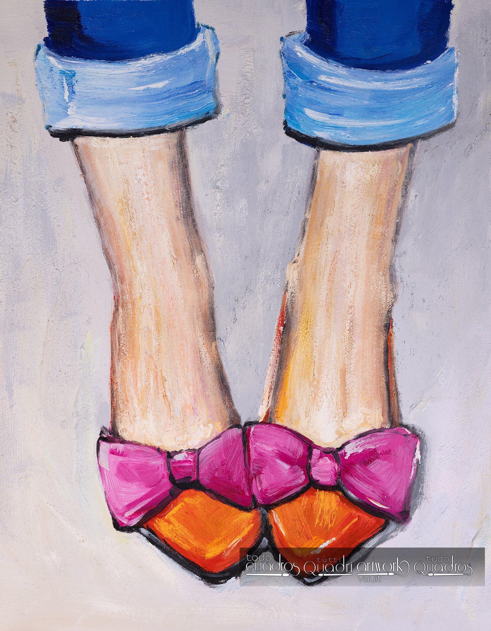 Sapatos chiques, óleo
