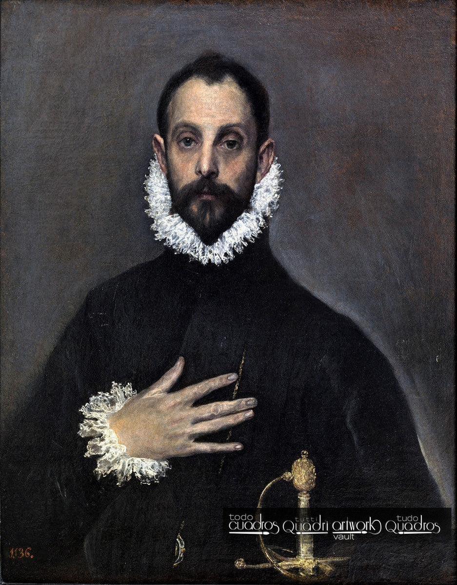 O cavaleiro com a mão no peito, El Greco