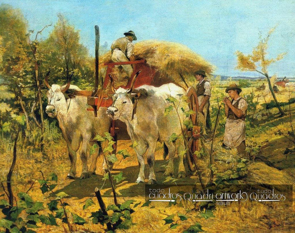 Recolha de feno em Maremma, <span class="nobr">Giovanni Fattori</span>