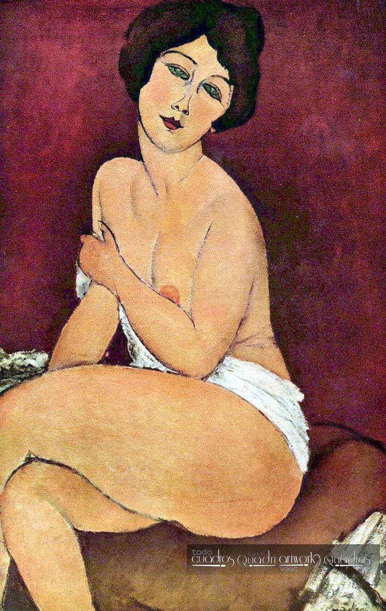 Nu sentado no sofá, Modigliani