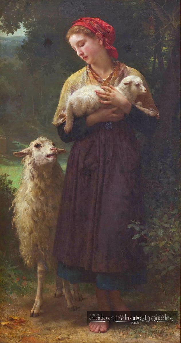 O cordeiro recém-nascido, Bouguereau