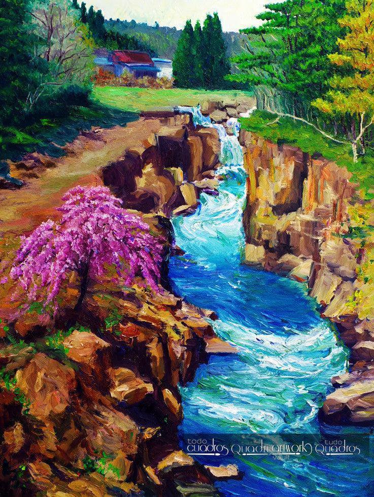 La Quebrada, Óleo de Paisagem