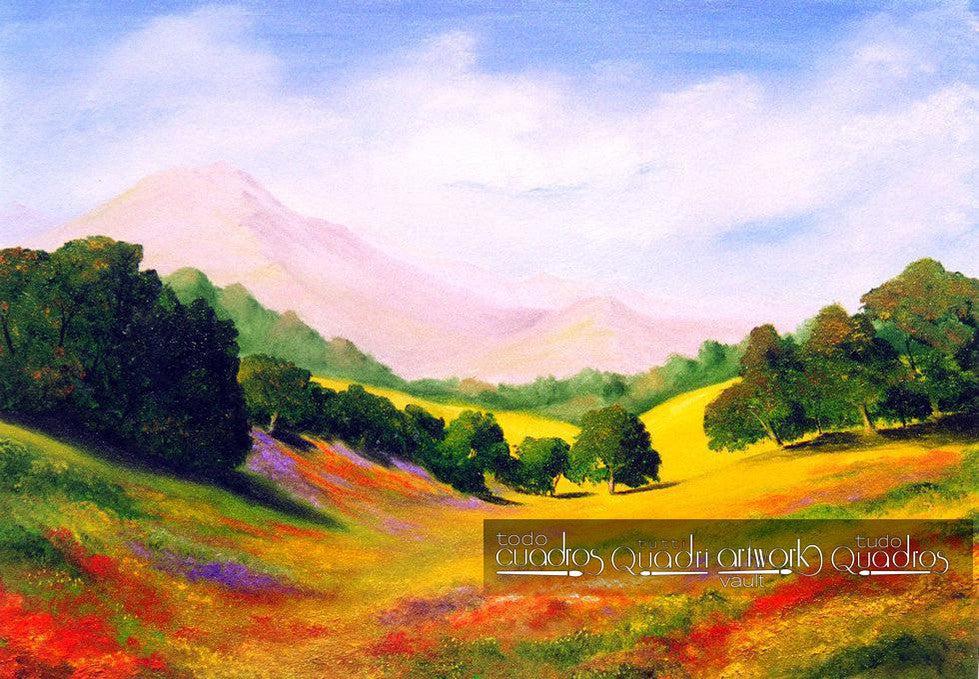 O Vale, Óleo sobre Paisagem