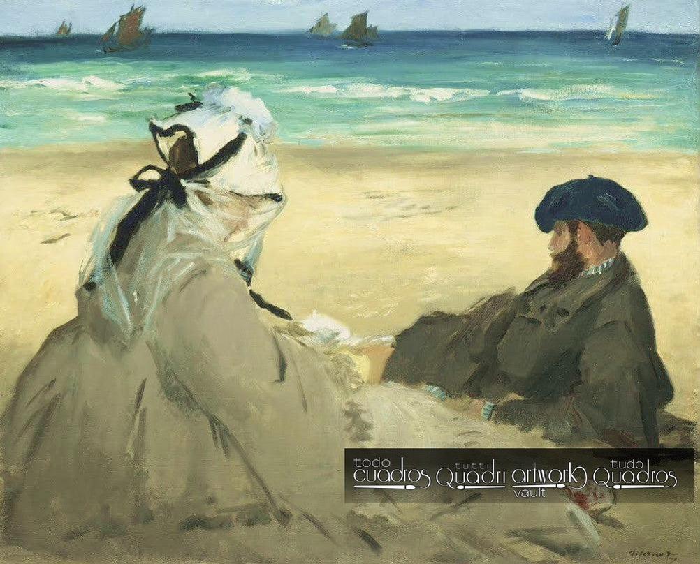 Na praia, Manet